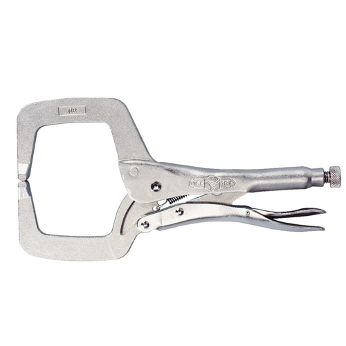 C-Clamp, 250 lb Clamping, 8 in Max Opening Size, 9-1/2 in D Throat, Steel Body