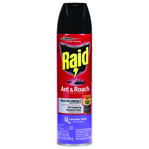 RAID 73963 Ant and Roach Killer, Liquid, Spray Application, 17.5 oz