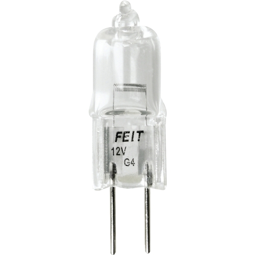 BPQ20T3 Halogen Bulb, 20 W, G4 Lamp Base, JC T3 Lamp, 3000 K Color Temp, 2000 hr Average Life - pack of 12