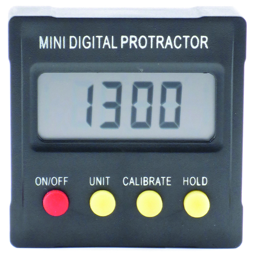 Protractor, 0 to 180 deg, Digital Display