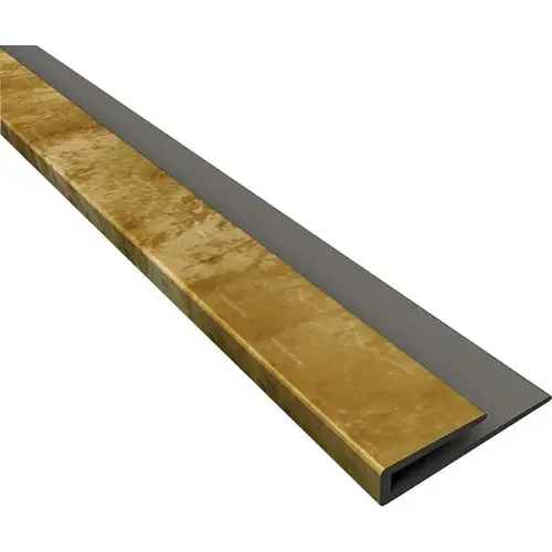 Fasade 92317 Edge J-Trim, 18 in L, Thermoplastic, Bermuda Bronze