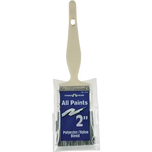 Paint Brush, 2 in W, 2-1/4 in L Bristle, Varnish Handle