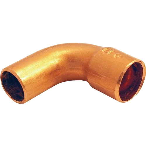 Street Pipe Elbow, 3/8 in, Sweat x FTG, 90 deg Angle, Copper
