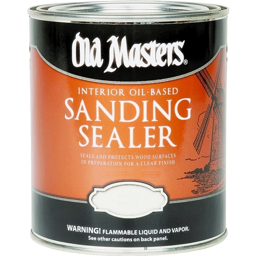 Old Masters 45001 Sanding Sealer, Clear, Liquid, 1 gal, Canister