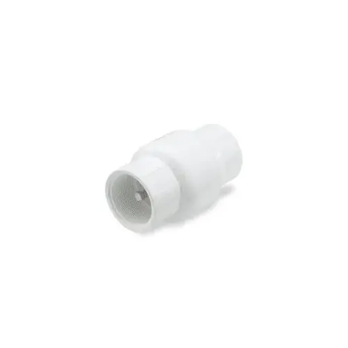 1001-12 Check Valve, 1-1/4 in, FPT, 200 psi Pressure, PVC Body White