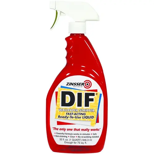 Zinsser 2488 DIF Wallpaper Stripper, Liquid, 32 oz Bottle