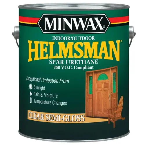 Helmsman 0000 Spar Urethane Paint, Semi-Gloss, Liquid, 1 gal, Pail