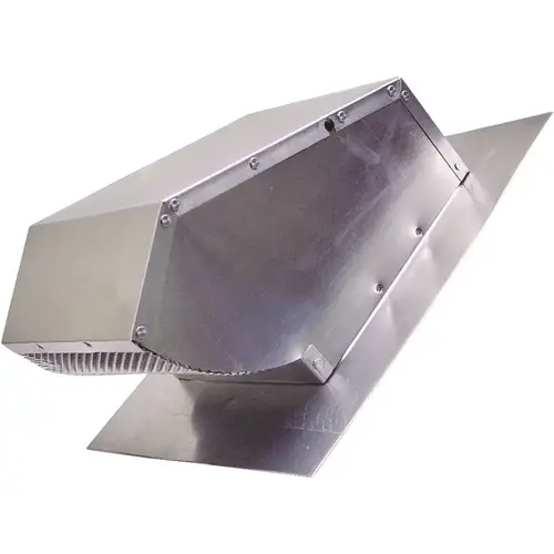 Roof Cap, Aluminum, For: Up to 10 in Round Ducts Mill Finish