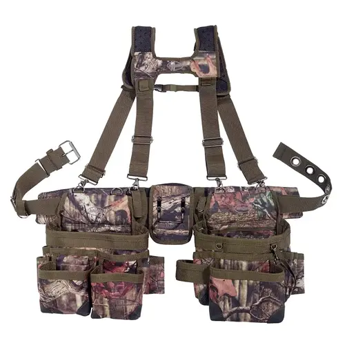 Bucket Boss 85035 Suspension Rig, 52 in Waist, Fabric, Mossy Oak, 28-Pocket