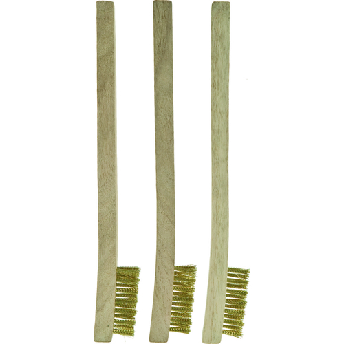 Brush Set, Brass Bristle - pack of 3