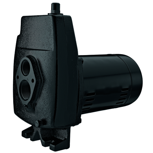 Jet Pump, 4.95/9.9 A, 115/230 V, 0.5 hp, 1-1/4 in Suction, 1 in Discharge Connection, 70 ft Max Head