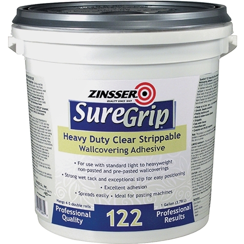 Wallcovering Adhesive Clear, Clear, 1 gal
