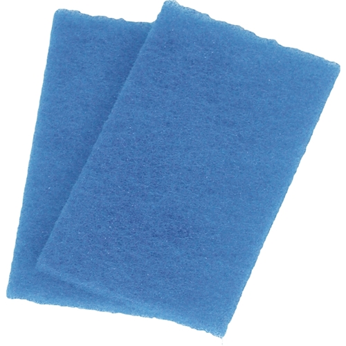BIRDWELL 355-36 Scouring Pad, 6 in L, 3-1/2 in W, Blue - pack of 2