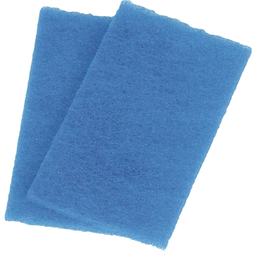 Scouring Pad, 6 in L, 3-1/2 in W, Blue - pack of 2