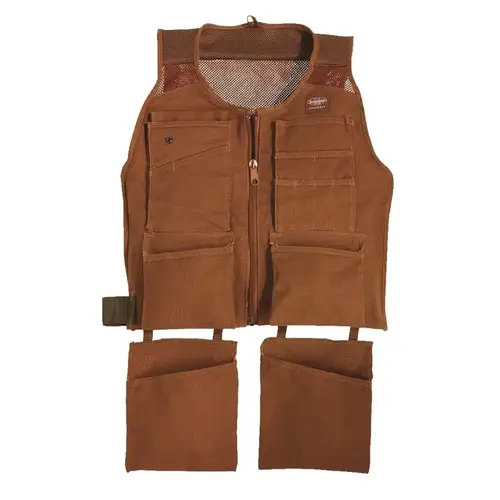 SuperVest, S/M Waist, Canvas, Brown, 14-Pocket