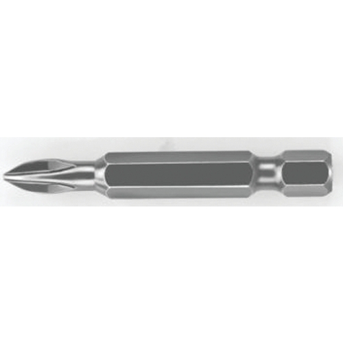 93003ZR Power Bit, #1 Drive, Phillips Drive, 1/4 in Shank, Hex Shank, 2 in L, High-Grade S2 Tool Steel - pack of 10