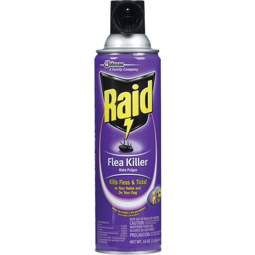 Flea Killer, Liquid, Spray Application, 16 oz