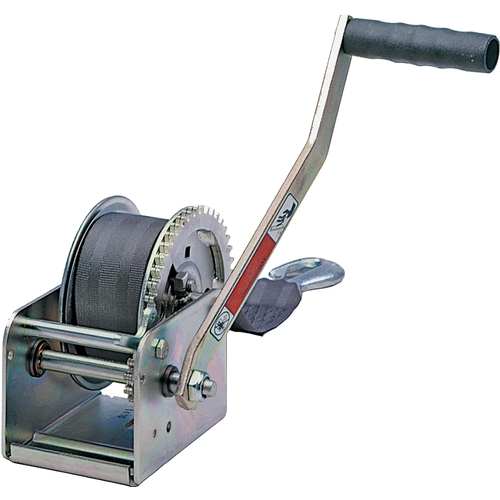 Dutton-Lainson 15305 Trailer Winch with Strap, 1400 lb, HCS Zinc-Plated