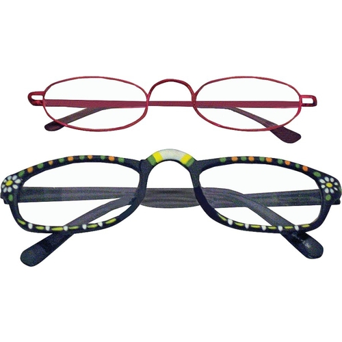 Diamond Visions RG-399 Reading Glasses, Unisex, 1 to 4 Magnification, Metal/Plastic Frame, Metal/Plastic Frame