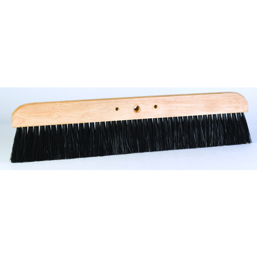 Concrete Smoother Brush, Polypropylene Bristle, Black Bristle, Wood Handle