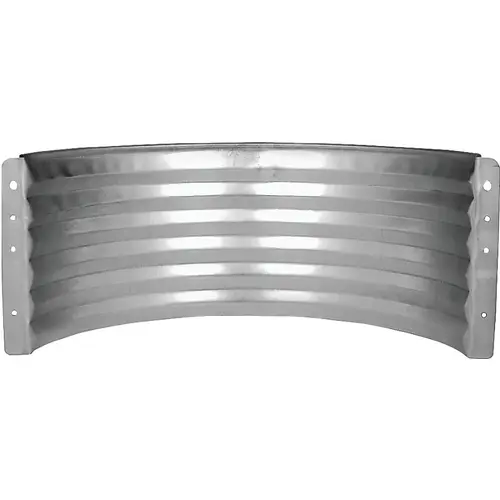 Marshall Stamping AWR12/680 Area Wall, 16 in L, 37 in W, 12 in H, Galvanized Steel