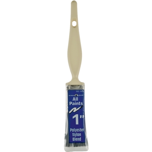 Paint Brush, 1 in W, 2-1/8 in L Bristle, Varnish Handle