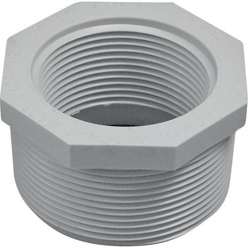 Lasco 34321 439251BC Reducer Bushing, 2 x 1-1/2 in, MPT x FPT, PVC, SCH 40 Schedule