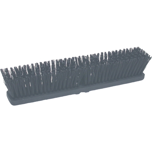 BIRDWELL 2021-12 Broom Head, Threaded, 3 in L Trim, Polystyrene Bristle, Black