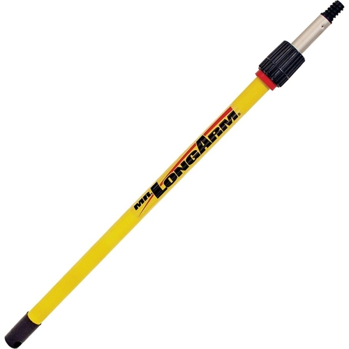 Mr. LongArm 3204 Pro-Pole Extension Pole, 1-1/16 in Dia, 2.2 to 3.9 ft L, Aluminum, Fiberglass Handle