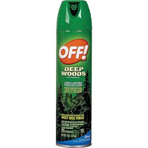 OFF! 22930 Deep Woods Insect Repellent V, 9 oz, Liquid, Clear, Alcohol