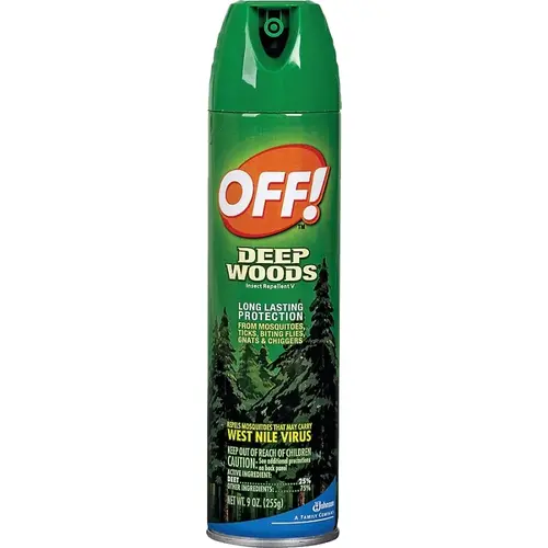 OFF! 22930 Deep Woods Insect Repellent V, 9 oz, Liquid, Clear, Alcohol
