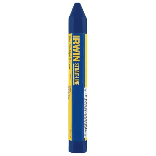 Irwin 66402-XCP12 Standard Lumber Crayon, Blue, 1/2 in Dia, 4-1/2 in L - pack of 12