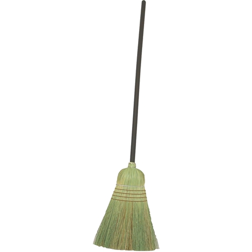 BIRDWELL 9332-4 Warehouse Broom, Sotol Fiber Bristle, Lacquered Wood Handle, Black