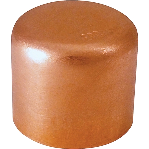 EPC 30626 Tube Cap, 1/2 in, Sweat, Wrot Copper