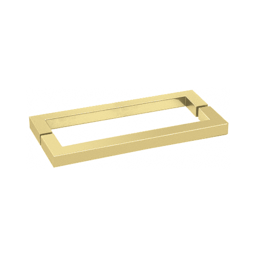 Polished Brass 24" Square Style Back-to-Back Towel Bar Polished Brass 24" Square Style Back-to-Back Towel Bar