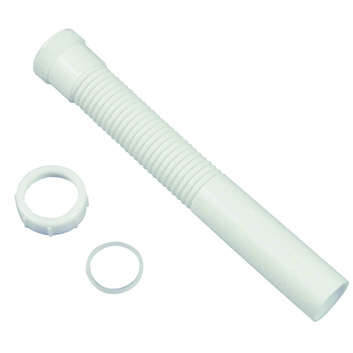 Danco 51069 Tailpiece Pipe Extension, 1-1/2 x 11-1/2 in, Slip-Joint, White