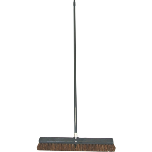 BIRDWELL 4024-4 Contractor Push Broom, 3 in L Trim, Palmyra Fiber Bristle