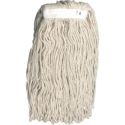 Saddle Mop Head, 1-1/4 in Headband, Cotton