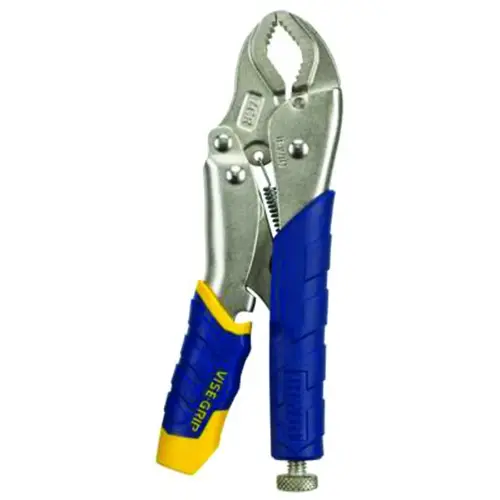 Irwin IRHT82574 Fast Release Series Locking Plier, 7 in OAL, 1-1/2 in Jaw Opening, Ergonomic Handle, 3/8 in W Jaw