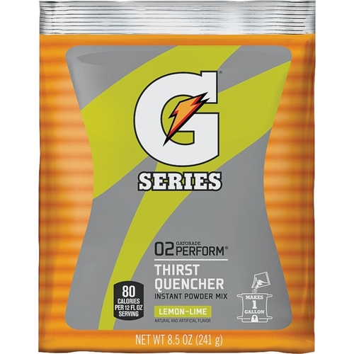 Thirst Quencher Instant Powder Sports Drink Mix, Powder, Lemon-Lime Flavor, 8.5 oz Pack