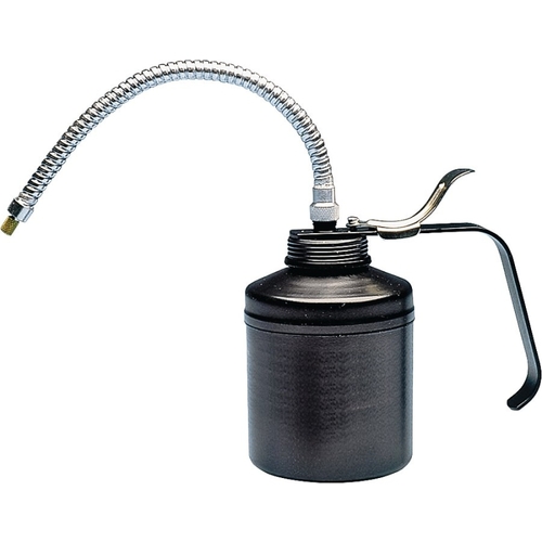 Lubrimatic 50-347 Handheld Pump Oiler, 1 qt Capacity, 6-1/4 in H, Flexible Spout, Steel, Epoxy-Coated