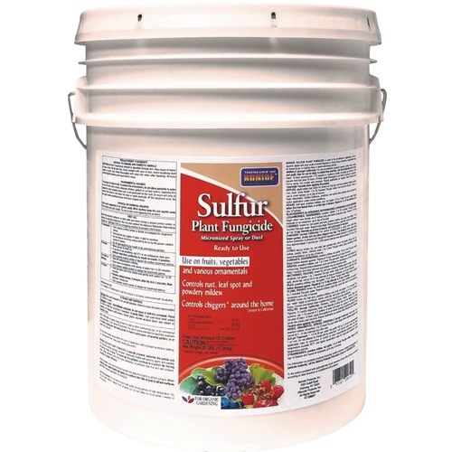 Sulfur Plant Fungicide, 25 lb Bucket