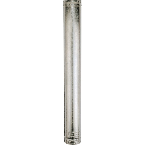 AmeriVent 3E3-XCP6 Type B Gas Vent Pipe, 3 in OD, 3 ft L, Aluminum/Galvanized Steel - pack of 6
