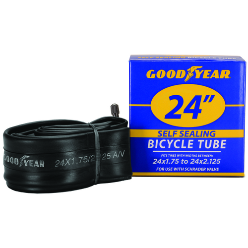Bicycle Tube, Self-Sealing, For: 24 x 1-3/4 in to 2-1/8 in W Bicycle Tires