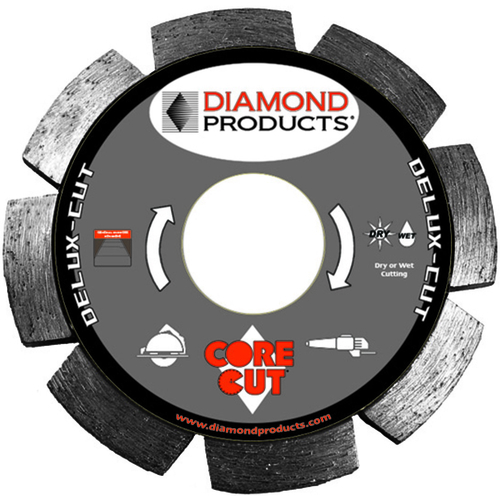 Diamond 21072 Circular Saw Blade, 4-1/2 in Dia, 7/8 in Arbor, Diamond Cutting Edge