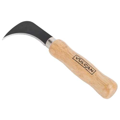 Flooring Knife, 2.5 in L Blade, 2.375 in W Blade, HCS Blade, Nature Handle