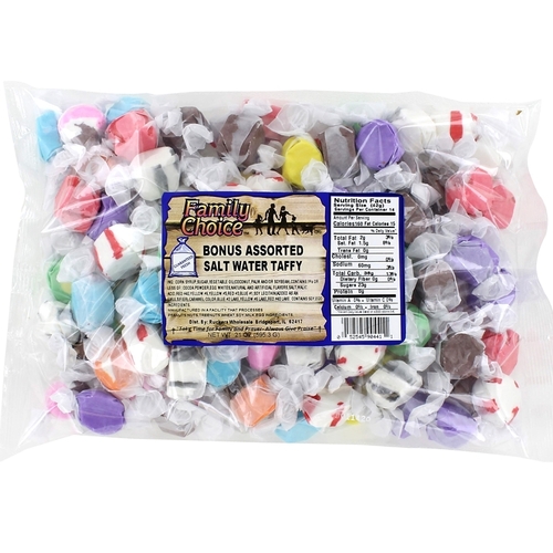Taffy Candy, Assorted Flavor, 20 oz Cello Bag - pack of 10
