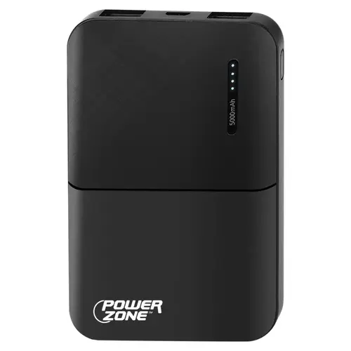 Power Bank, 5000 mAh Capacity, Black