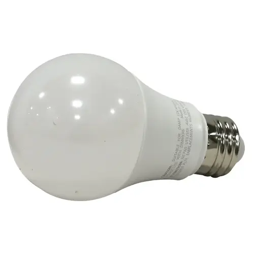 LED Bulb, General Purpose, A19 Lamp, E26 Lamp Base, Frosted, 2700 K Color Temp - pack of 12