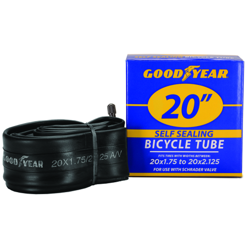 Bicycle Tube, Self-Sealing, For: 20 x 1-3/4 to 2-1/8 in W Bicycle Tires